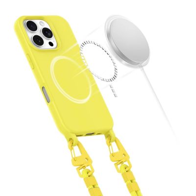 3. Tech-Protect Magnecklace MagSafe Hülle für iPhone 16 Pro – Gelb