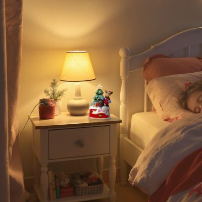 18. Weihnachtsdekoration mit einem spielenden Rentier