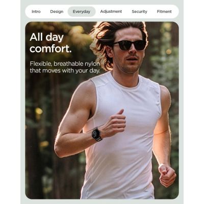 8. Spigen Athlex Air Armband für Google Pixel Watch 41 mm – Schwarz-Orange