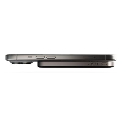 3. ZENS Slim Qi2 Aluminium Powerbank - 5000 mAh magnetische Powerbank kompatibel mit MagSafe und Qi2 (schwarz)