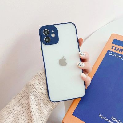 2. Milky Case Flexible, durchscheinende Silikonhülle für Samsung Galaxy A22 4G Marineblau