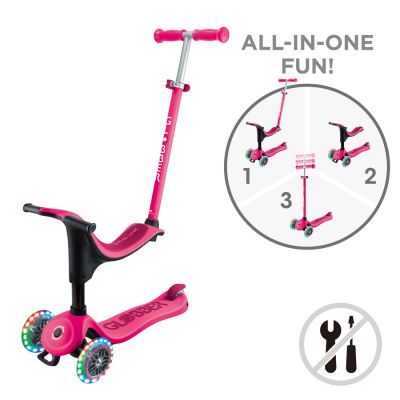 2. Roller mit Sitz GO•UP SPORTY LIGHTS (452-610-4 S)