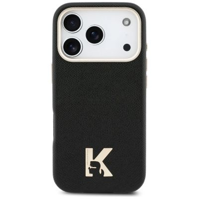3. Karl Lagerfeld MagSafe Hülle mit Karl-Kopf-Logo für iPhone 17 Pro – Schwarz