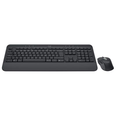 3. Logitech Signature MK650 Combo für Unternehmen: Tastatur und Maus, Bluetooth, QWERTZ-Tastatur, deutsches Graphit-Design