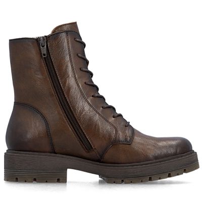 2. Braune Damen-Lederboots im Worker-Stil Rieker 75800-25
