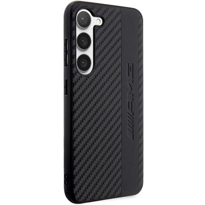 4. AMG AMHCS23MBLSCA S23+ S916 schwarz/schwarz Hardcase Carbon Stripe&Embossed