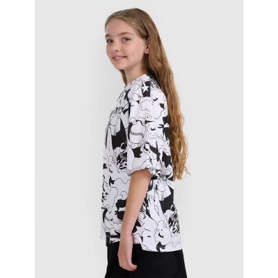 10. Oversized T-Shirt mit Aufdruck für Mädchen 4F 4FJRAW25TTSHF3069-90A
