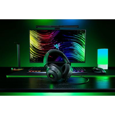 5. Razer Kraken V4 X Kabelgebundenes Gaming-Headset mit Kopfbügel, USB Typ-C / USB Typ-A, Schwarz