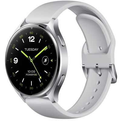 2. Xiaomi Watch 2 3,63 cm (1,43") AMOLED 46 mm Digital 466 x 466 px Touchscreen Silber Wi-Fi GPS