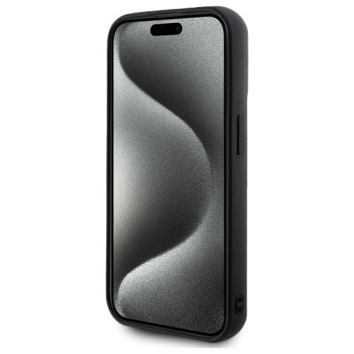 5. Karl Lagerfeld 3D Rubber Signature Case für iPhone 15 Pro - Schwarz