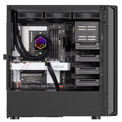 16. SilverStone SST-SED1-B Seta D1 Midi-Tower-Gehäuse – juodas