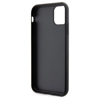 7. Guess Strass Metall Logo iPhone 11 / Xr 6.1" Hülle - Schwarz