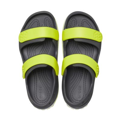 4. Crocs Crocband Cruiser Kindersandalen Grau-Grün 209424 1NJ
