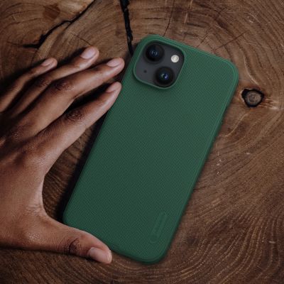 13. Nillkin Super Frosted Shield Pro verstärkte Hülle für iPhone 15 Plus – blau