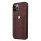 2. BMW Leather Curve Perforate Case für iPhone 12 Pro Max – Rot