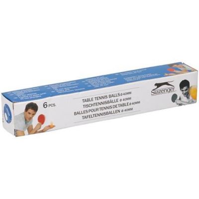 Slazenger Ping-Pong-Bälle weiß 6 Stück 2076027