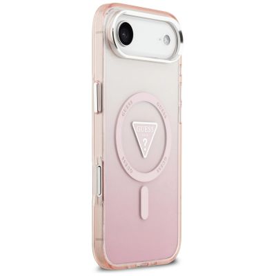 4. Guess IML Gradient Triangle Logo MagSafe iPhone Air Hülle - Pink