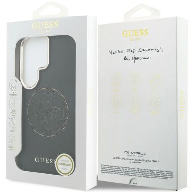 8. Guess Perforated Logo MagSafe-Hülle für Samsung Galaxy S26 Ultra – Schwarz