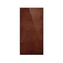 Grenton Touchpanel / 8 Touchfelder / TF-Bus / dunkle Front aus Naturleder