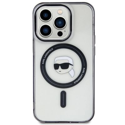 3. Karl Lagerfeld KLHMP15XHKHNOTK iPhone 15 Pro Max 6,7" transparentes Hardcase IML Karl`s Head MagSafe