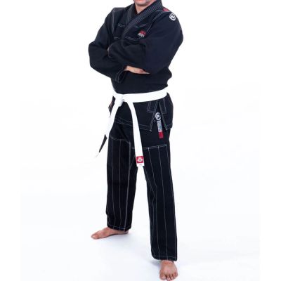 5. Kimono / GI für BJJ-Training – Schwarzer DBX ELITE A0 + A0-GÜRTEL