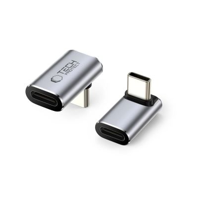 6. Tech-Protect Ultraboost AA03 USB-C Winkeladapter - Grau