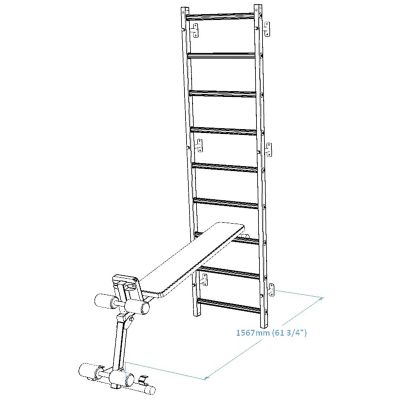 9. DREHBARE TRAININGSBANK MIT KNIEPOLSTERN UND SITZFLÄCHE BENCHK B1W