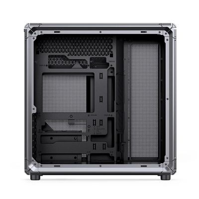 42. Jonsbo X400 PC-Gehäuse, Midi-Tower, ATX, gehärtetes Glas – grau