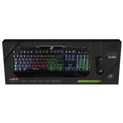 3. MediaRange MRGS102 Gaming-Tastatur mit Maus (USB, QWERTZ, Deutsch, Schwarz)