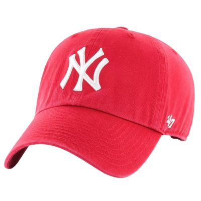 47 Brand New York Yankees Clean Up Cap B-RGW17GWSNL-RDC Rot One Size