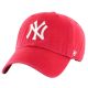 47 Brand New York Yankees Clean Up Cap B-RGW17GWSNL-RDC Rot One Size