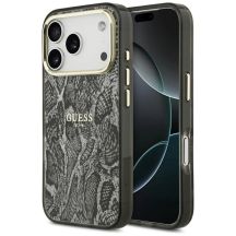 Guess MagSafe-Hülle mit Pythonmuster für iPhone 17 Pro – Schwarz