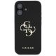 3. Guess Grained Big 4G Logo Small Classic Logo Hülle für iPhone 16 - Schwarz