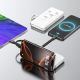 2. Wozinsky W11-W 10000mAh 10W Powerbank mit integrierten Kabeln und Taschenlampe – Weiß
