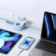 5. Orico AP3 20W GaN 5-in-1 Steckdosenleiste (2x Netzanschluss + 2x USB-A + 1x USB-C) – Blau