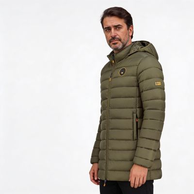 6. Geographical Norway Herrenjacke AMIGOMAP LONG HOOD DB KAKI MEN 233 KAKI (WZ5087H/GN-KAKI)