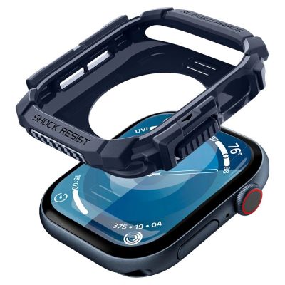 5. Spigen Rugged Armor Hülle für Apple Watch 10 46 mm – Marineblau