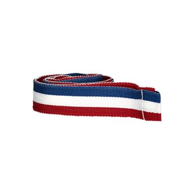 3. 20 mm breites Band – rot, weiß und blau