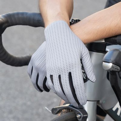 10. Rockbros Atmungsaktive Vollfinger-Fahrradhandschuhe, Größe: XXL - Grün