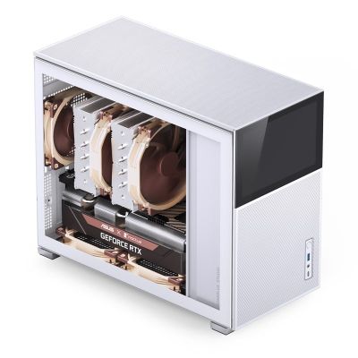 3. Jonsbo D31 Mesh-Schutzhülle für Micro-ATX-Gehäuse, gehärtetes Glas – Weiß
