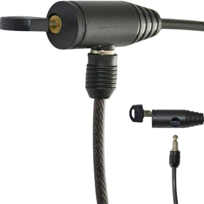 7. Fahrradschloss mit Schlüssel 0,6 x 65 cm Schwarz XQMAX