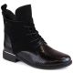 Filippo W PAW476 isolierte Stiefeletten aus schwarzem Lackleder