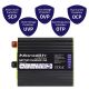 4. Qoltec Monolith 51917 Intelligentes Profi-Ladegerät für LiFePO4-, AGM-, GEL- und SLA-Batterien | 70 A | 12 V | Schnellladung