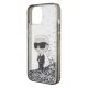 6. Karl Lagerfeld KLHCP15SLKKNSK iPhone 15 6,1" transparentes Hardcase Liquid Glitter Ikonik