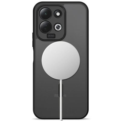 4. Tech-Protect Magmat MagSafe Hülle für Xiaomi Redmi 17 4G / 17 5G – Mattschwarz