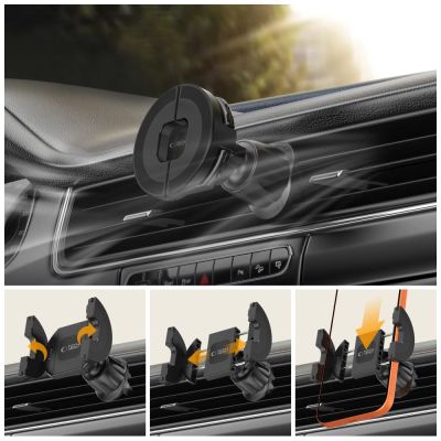 8. Tech-Protect N62 MagSafe Cockpit-Autohalterung – Schwarz