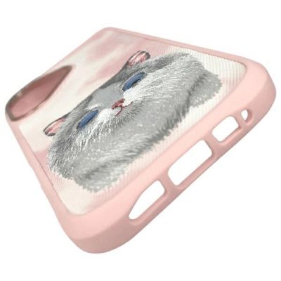 8. Nimmy Big Eyed Pet 2.0 Katzenhülle für iPhone 16, Rosa