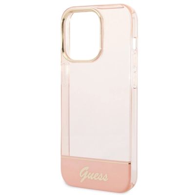 6. Guess Translucent iPhone 14 Pro Max 6,7" Hülle - Rosa