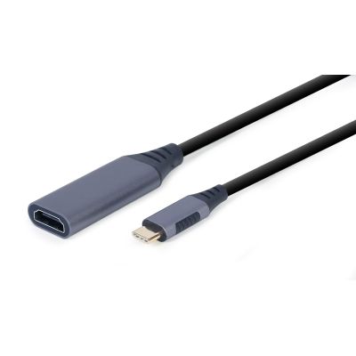 2. GEMBIRD USB-C-AUF-HDMI-ADAPTER AM KABEL, GRAU, 15 CM