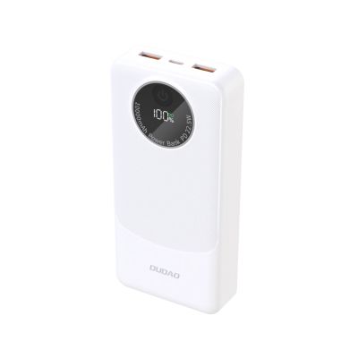 Dudao K12Pro Powerbank 22,5 W PD 20000 mAh USB-A, USB-C – Weiß